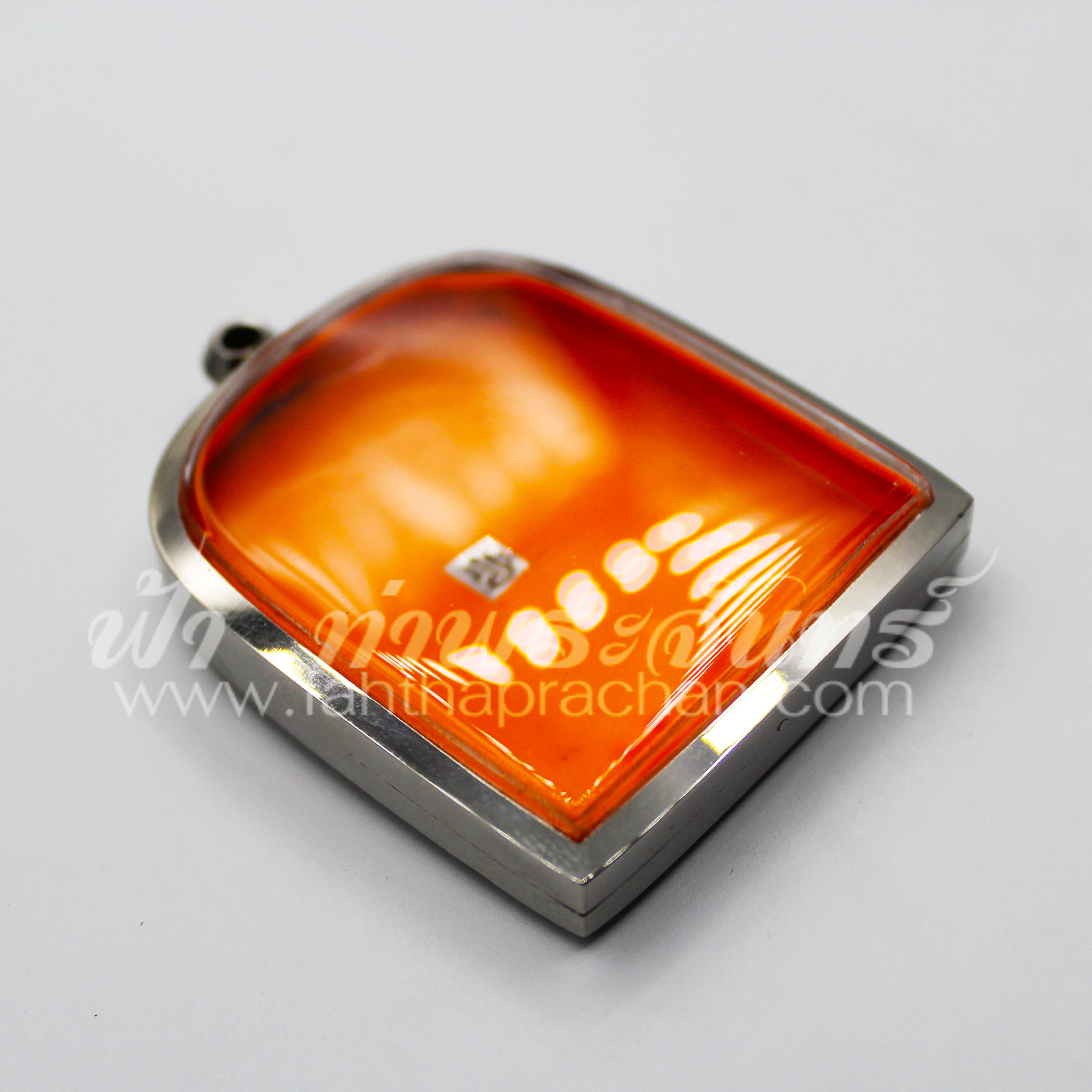 ตลับกรุหนัง หน้าเดียว สแตนเลสพุก