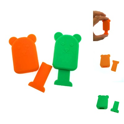 ที่กันสายขาด รูปหมี สีส้ม