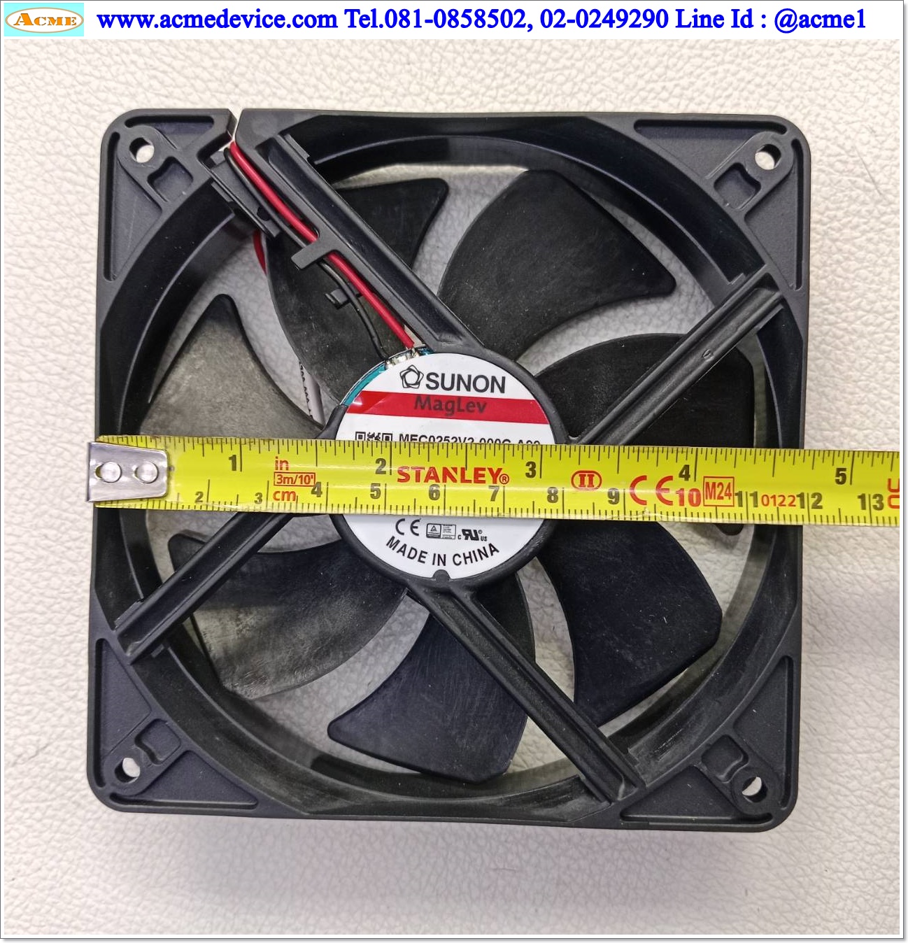 Cooling fan Sunon รุ่น MEC0252V2-000C-A99, 24VDC, 3.5W, ขนาด 4.5"