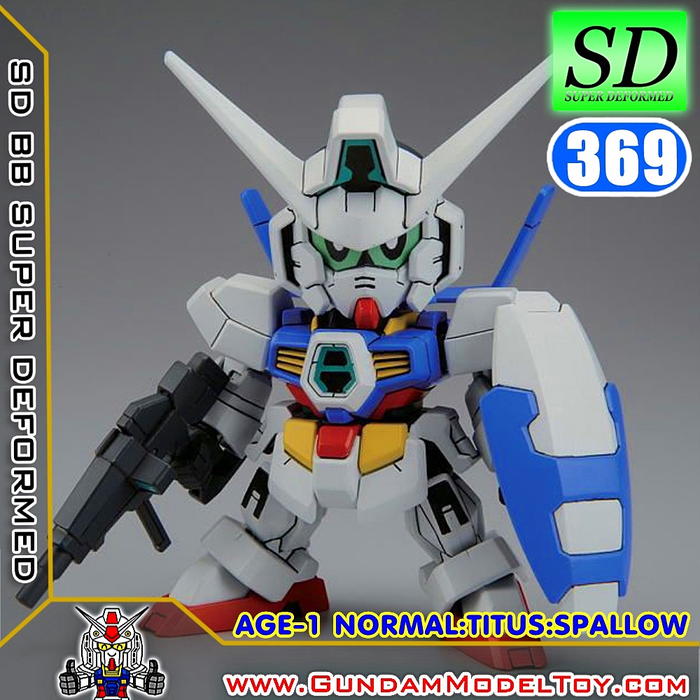 bandai SD BB369 GUNDAM AGE-1 [NORMAL,TITUS,SPALLOW] โมเดล กันดั้ม กันพลา ร้านพีเอสทอยแลนด์