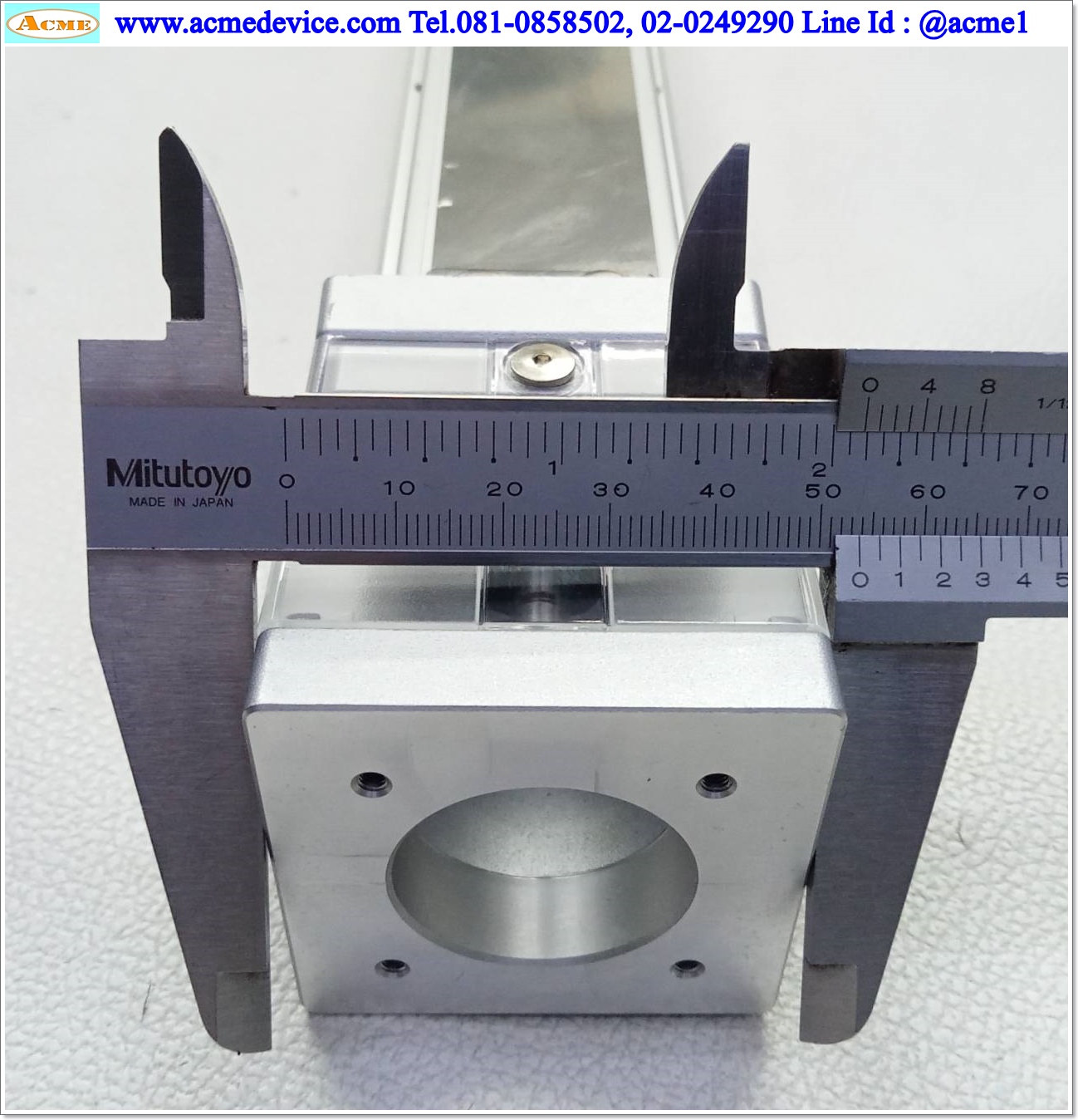 แกนสำเร็จรูป Ball Screw Yamaha รุ่น LBAS05-10-350, ขนาด 52 mm x 570 mm, Stroke 350 mm., Pit 10 mm.