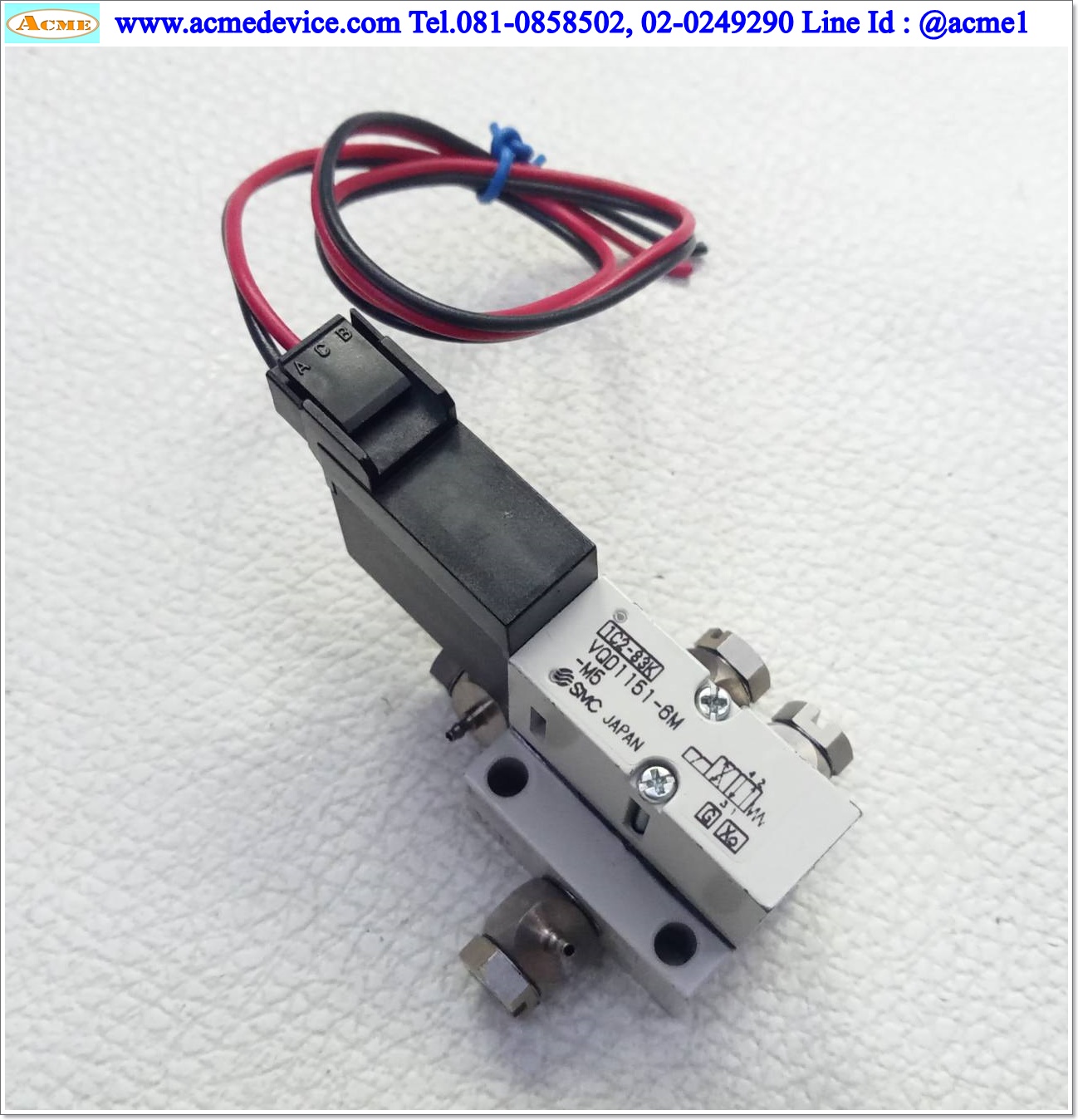 Solenoide Valve SMC รุ่น VQD1151-6M-M5, 12Vdc