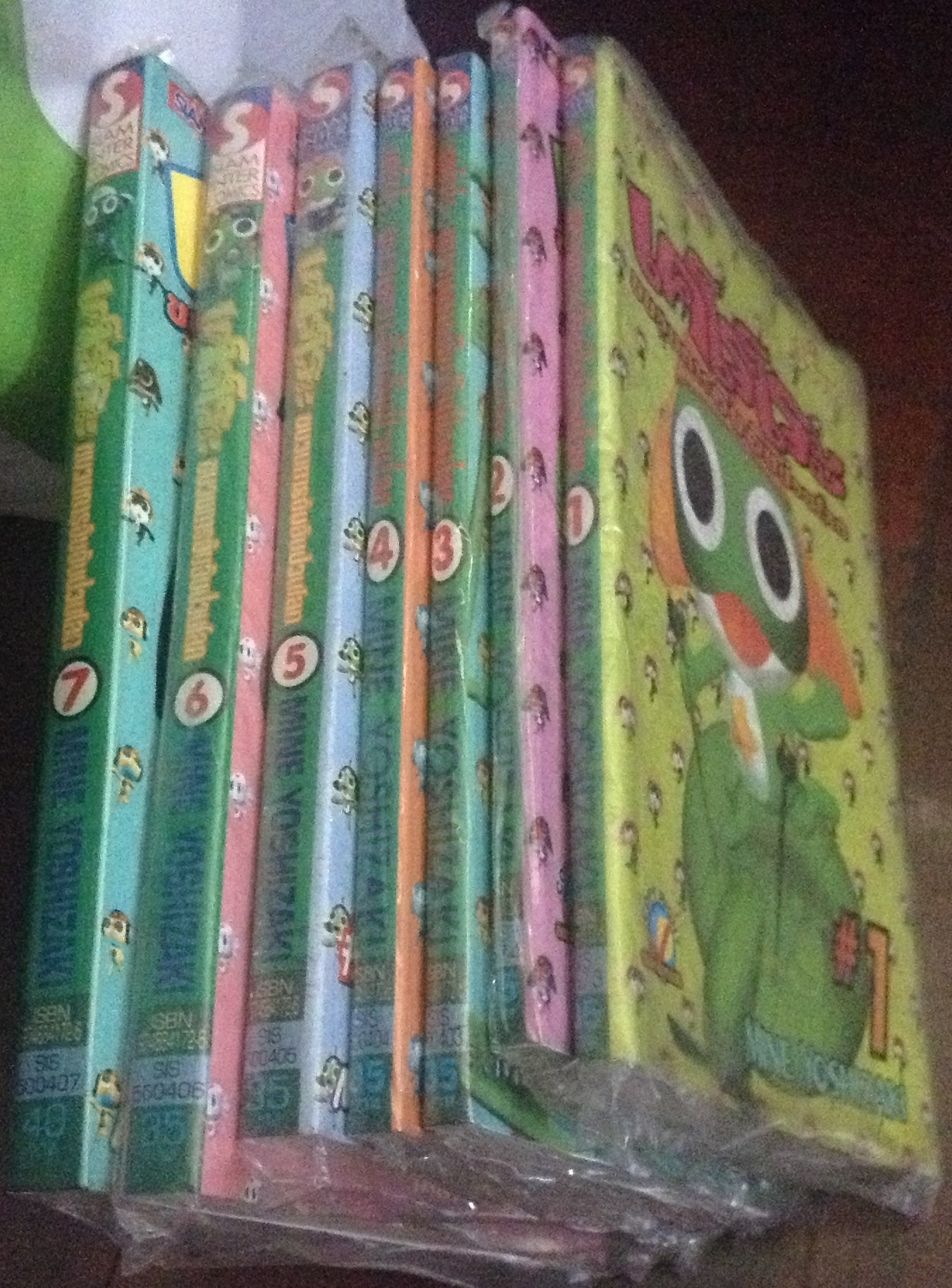 เคโรโระ ขบวนการอ๊บอ๊บป่วนโลก mine yoshizaki มือหนึ่ง เล่ม 1-7 ราคา 250