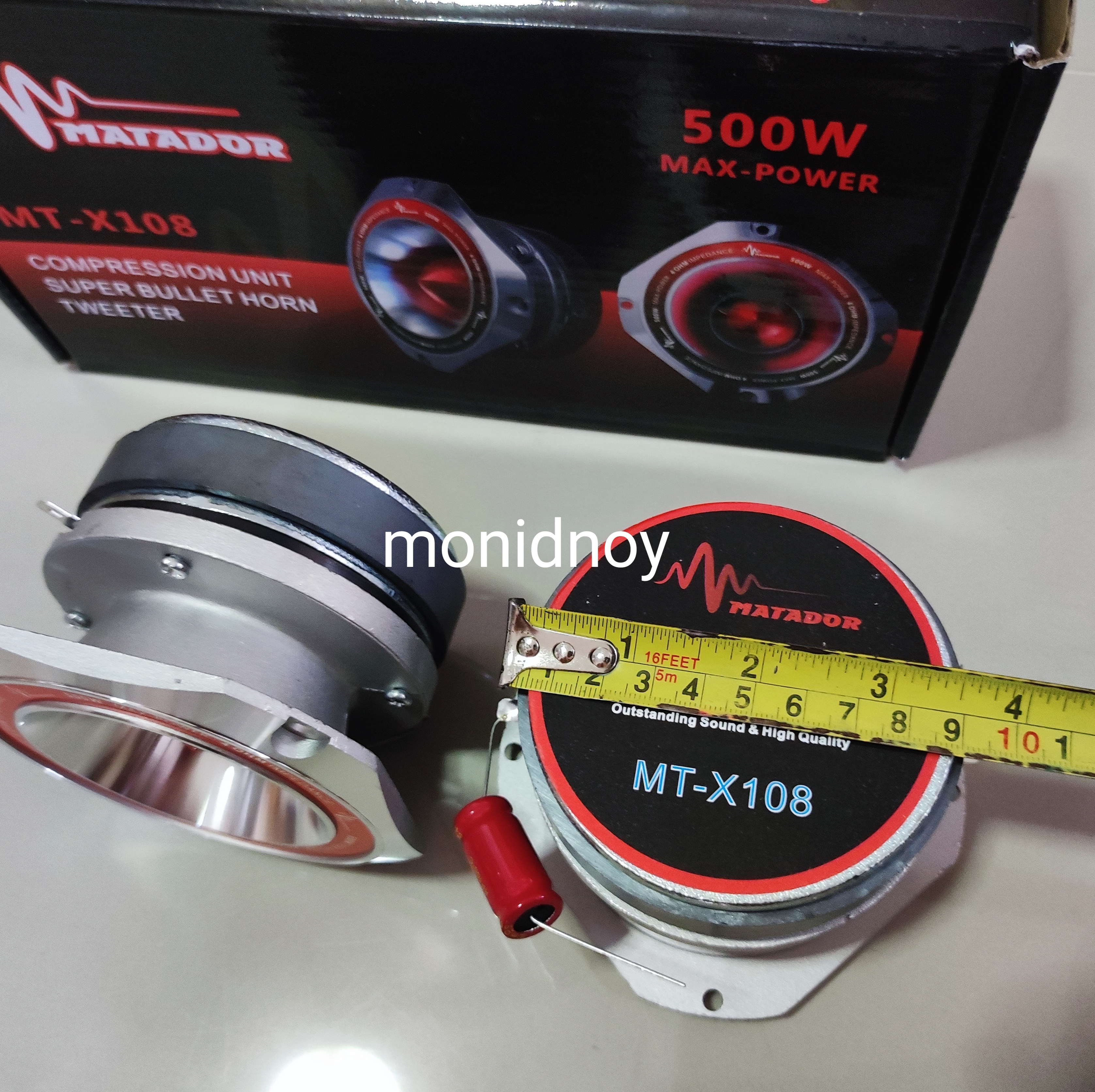 แหลมรุ่นใหญ่ 5" วอยซ์ไทเท MT-X105 (จำนวน2ดอก) วอยซ์ใหญ่ 44มิล แรงชัด เสียงใส ยิงใกล