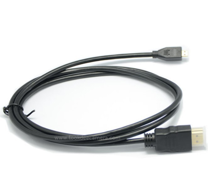 สายสัญญาณภาพ Micro HDMI ToHDMI ยาว1.5m สำหรับกล้องDSLR Actionncam