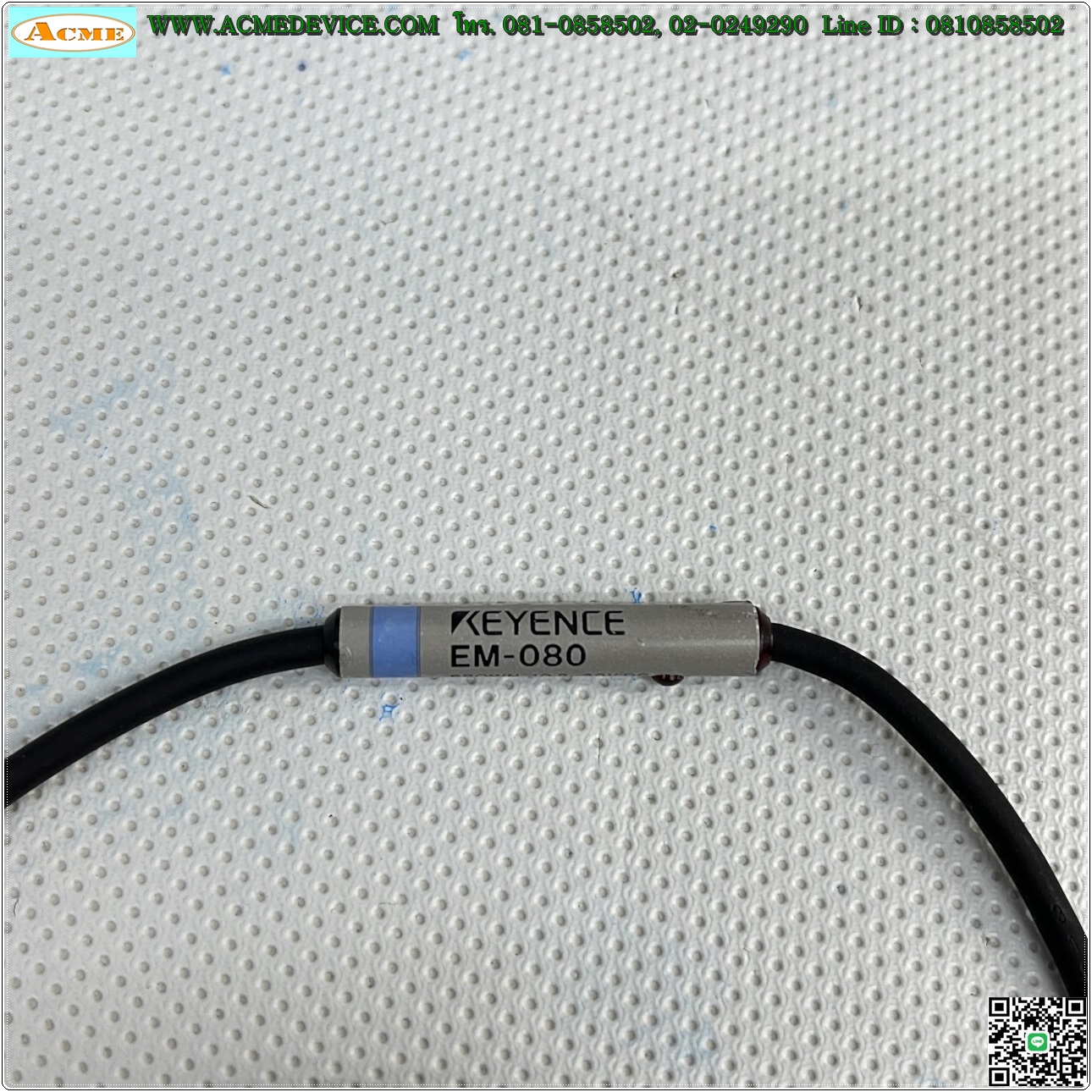 Proximity Keyence รุ่น EM-080, M8, ระยะ 2mm, NO, NPN, Shielded, Inductive]