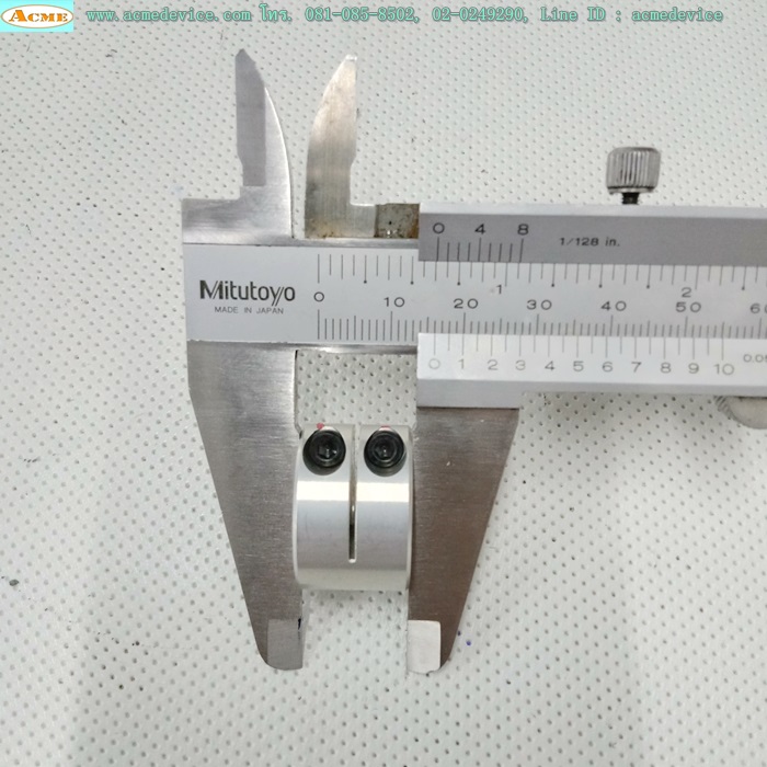 Coupling ขนาด ID 6/6mm, OD 25mm, L 16mm, Rigid Shaft Coupling
