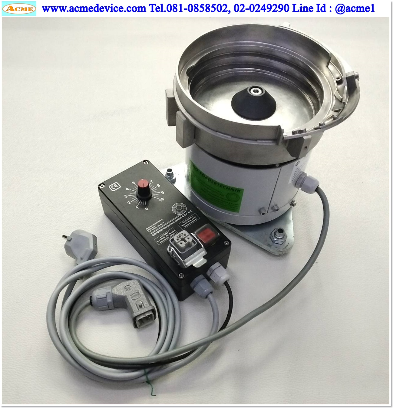 Bowl Feeder RNA รุ่น SRC-N 160-2L, ขนาด 180 x 215 mm. & Controller RLC 10-A3/65.2, 230V