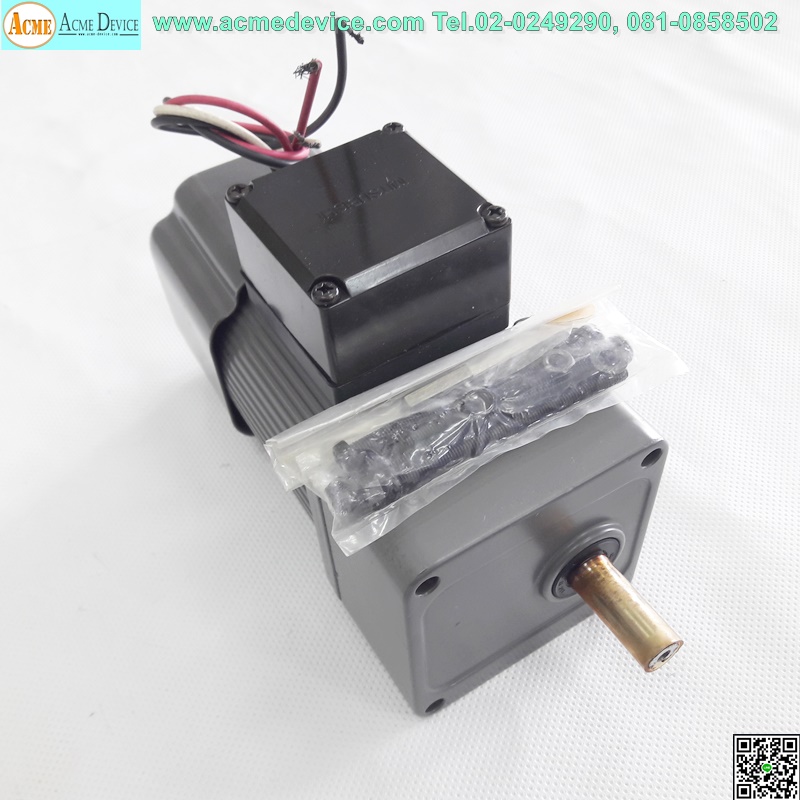 1Phase Induction Motor Mitsubish รุ่น GM-J, 25W, 100V & Gear Head รุ่น GM-JRBT, Ratio 1:16 (สินค้าใหม่)