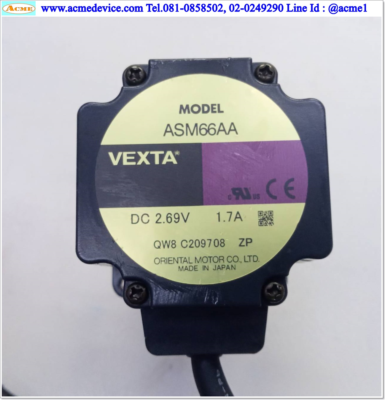 Closed Loop Stepper VEXTA รุ่น ASM66AA, DC 2.69V, 1.7A