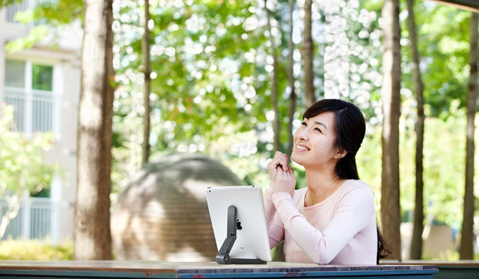 ขาตั้ง Tablet/iPad รองรับสูงสุด 10.1นิ้ว สีดำ