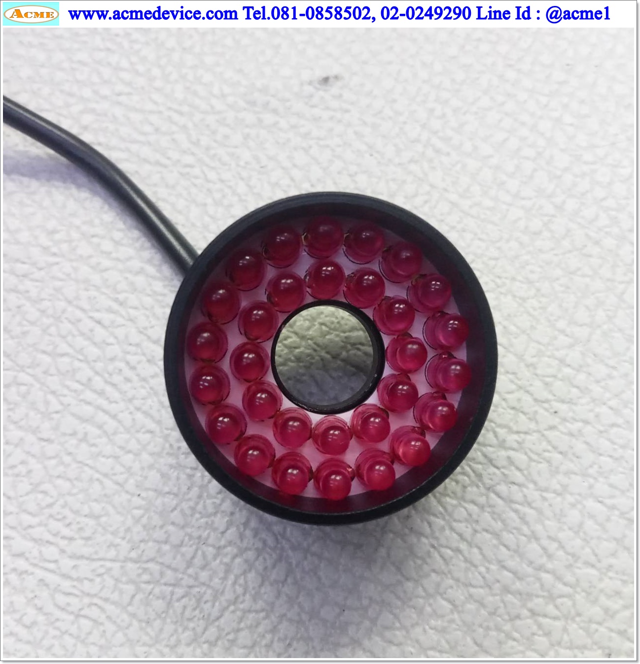 Lighting สีแดง Dia 30 mm.