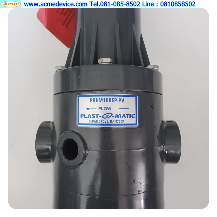 Regulator PLAST-O- MATIC รุ่น PRHM100EP.PV, Set Pressure Range, 5-125 PSI, 2-Way