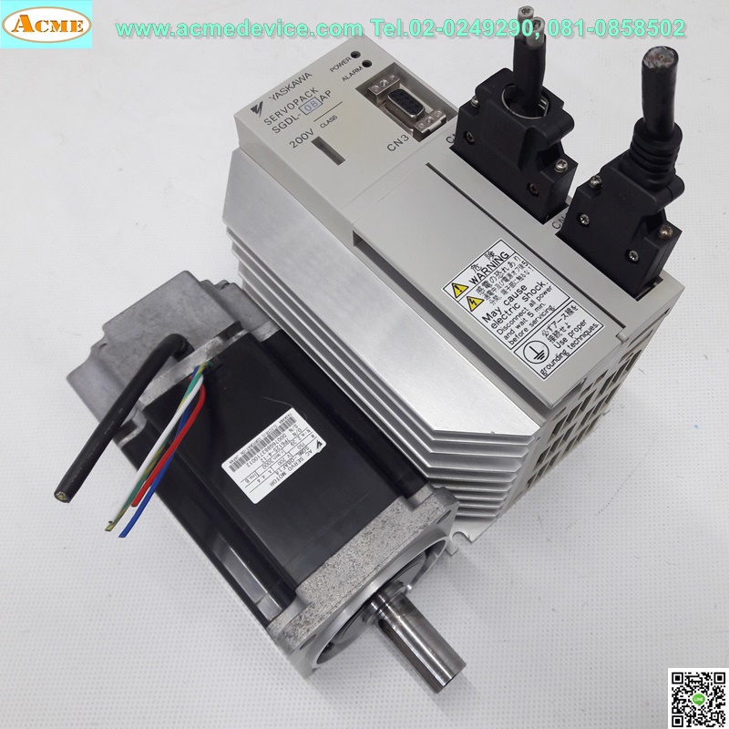 Servo Drive yaskawa รุ่น SGDL-08AP & Motor SGML-08AF14, 750w