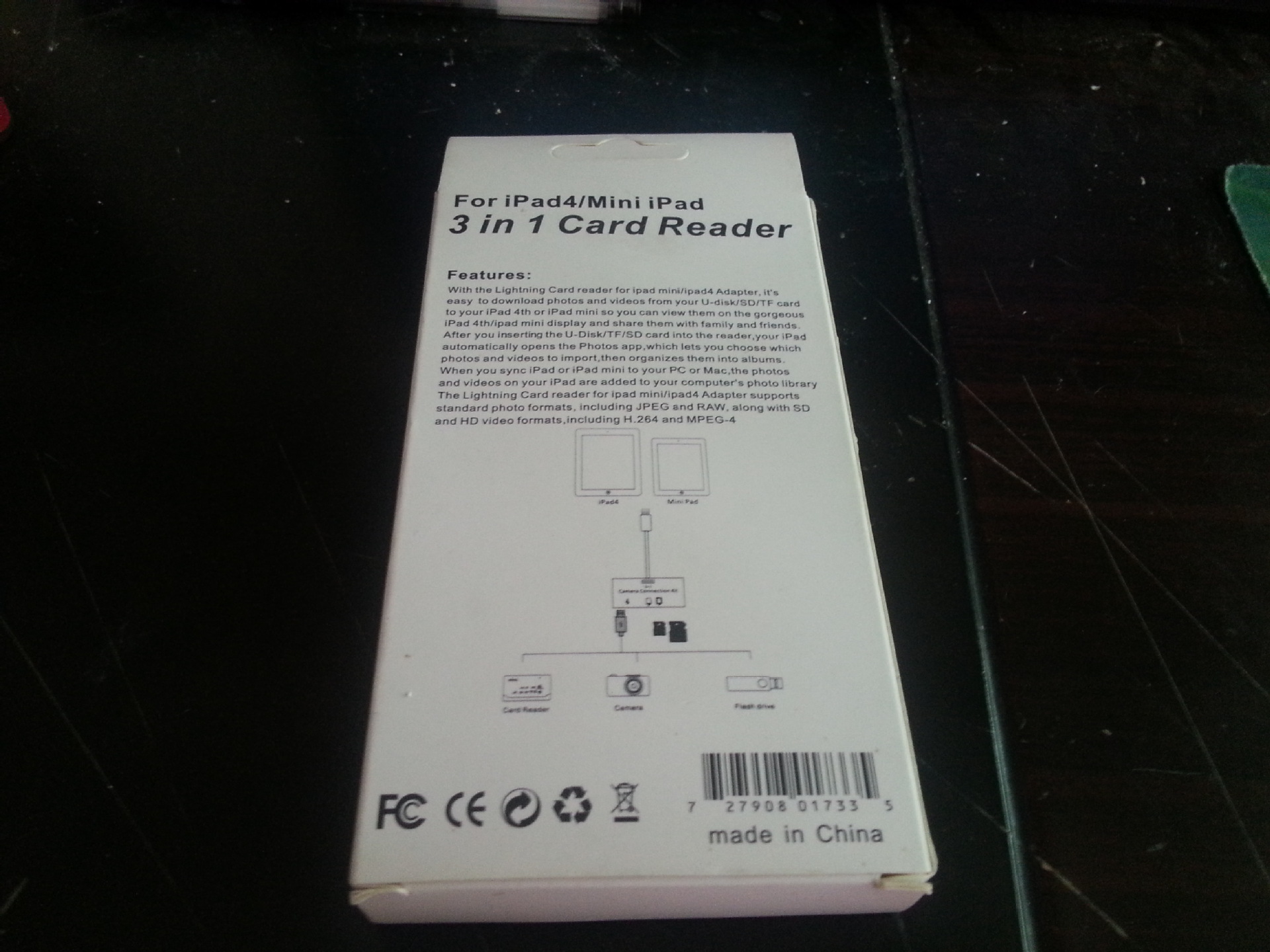 Lightning CardReader CameraKitConnects ตัวอ่านการ์ดใช้ได้กับ iPhone5/5s/6/6s/iPad4/iPad Mini