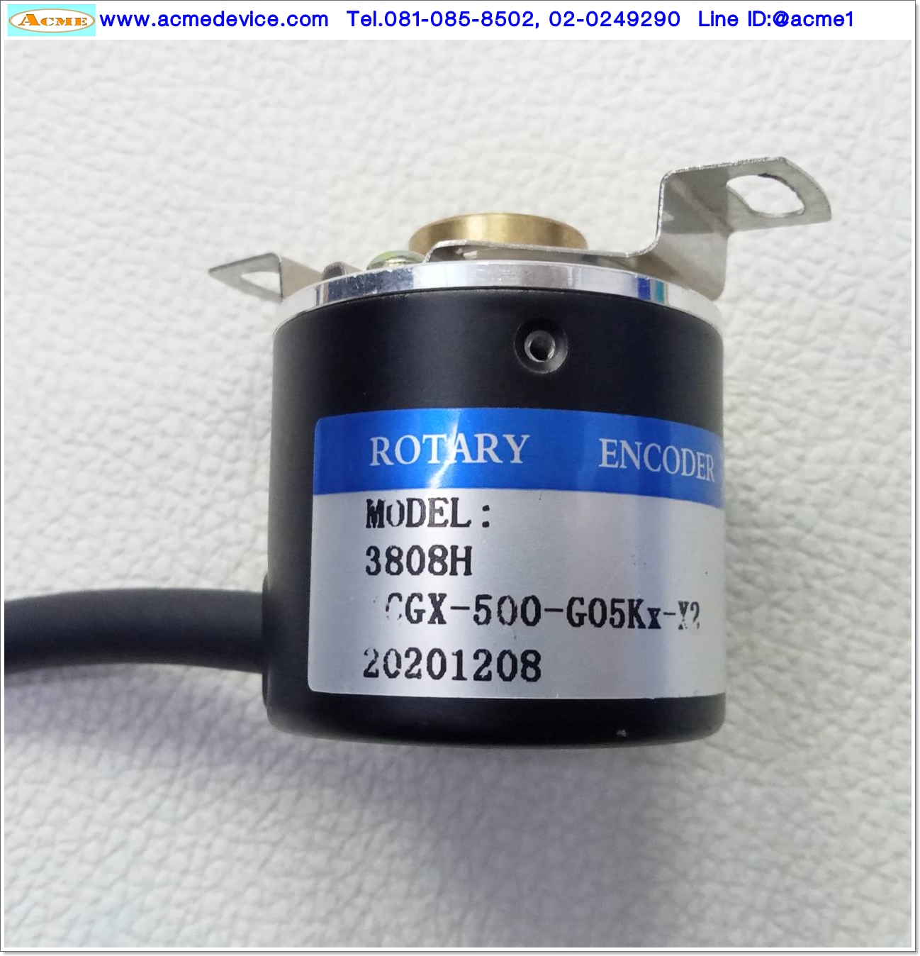 Rotary Encoder KC รุ่น KC38H8-500BM-G05Kx-2M, Power Input 5Vdc, 500P/R, NPN
