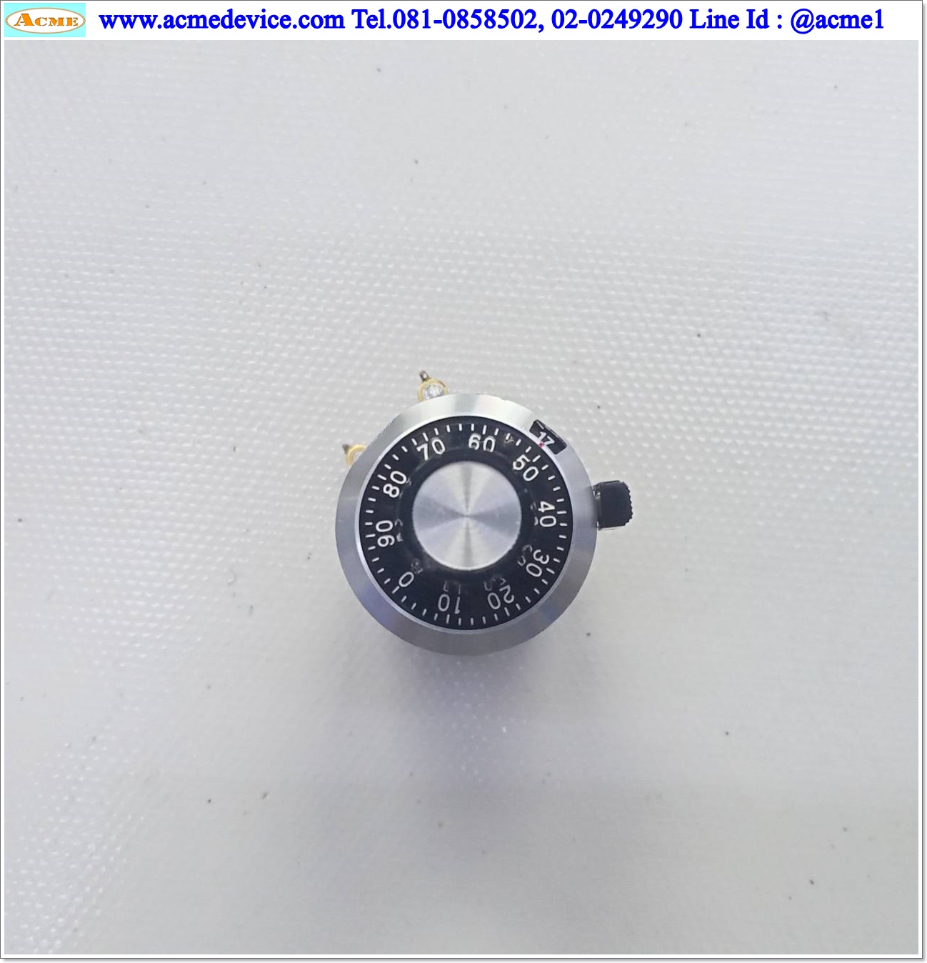 ตัวต้านทาน Copal รุ่น M22S10 & Dial Sakae MG20-22B6, 1KΩ, Potentiometer