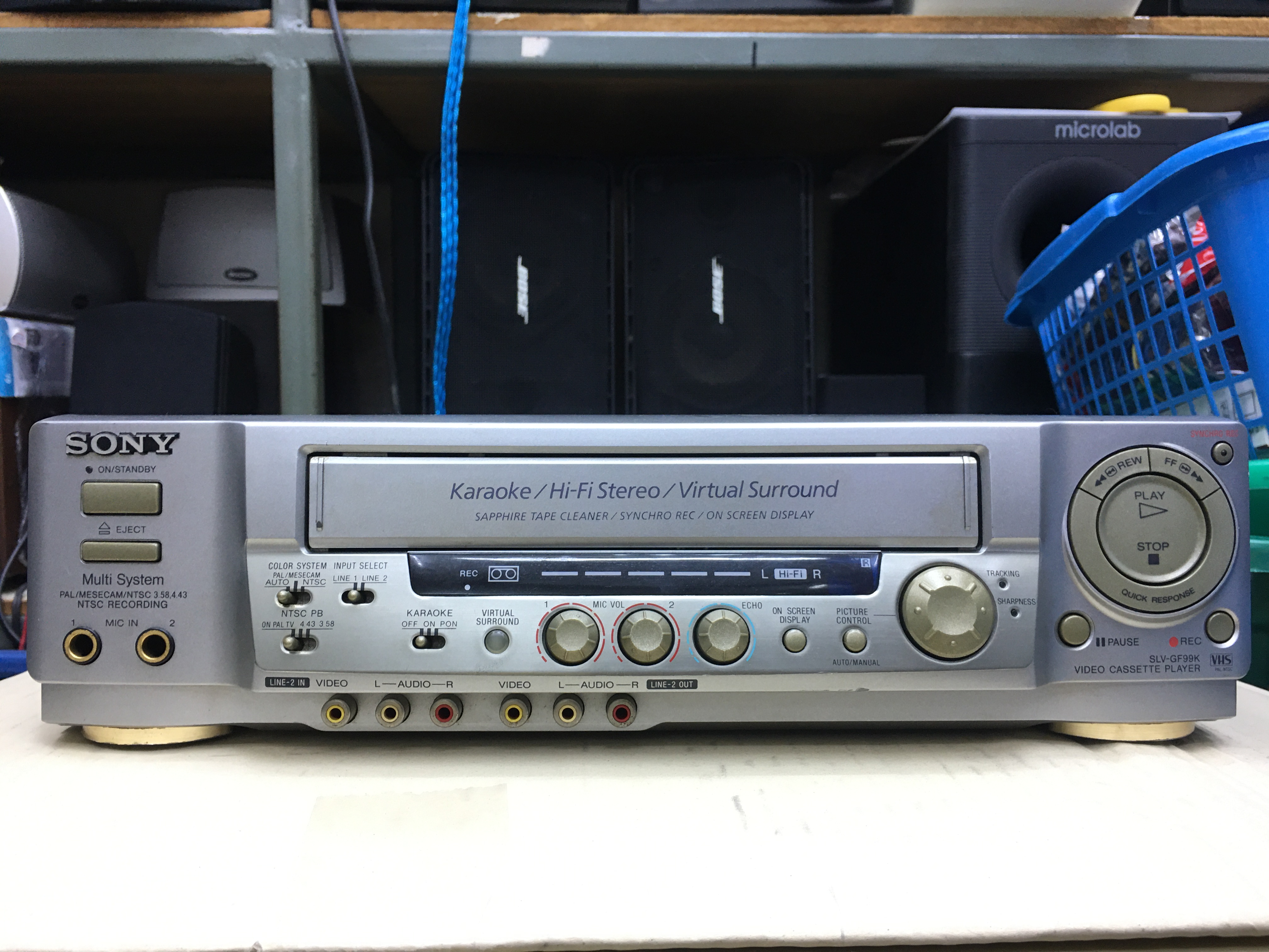เครื่องเล่นวีดีโอเทป VHS , VDO Sony รุ่น SLV-GF99K