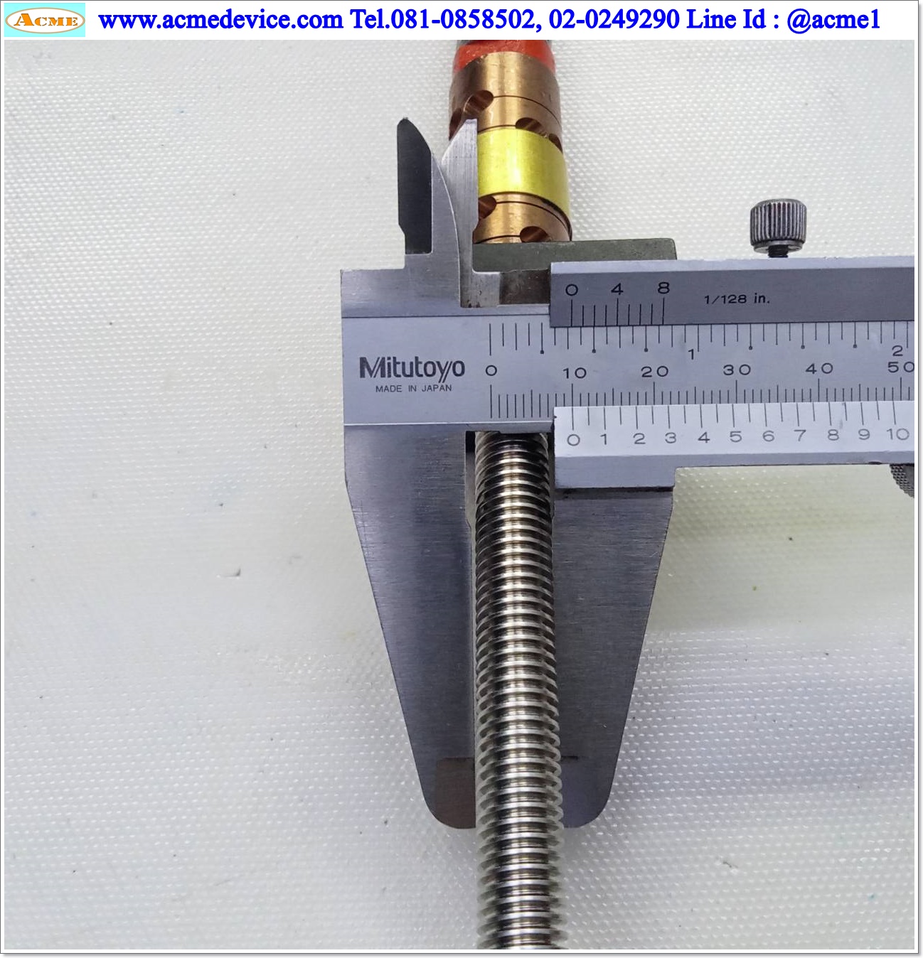 Lead Screw Kla Tencor รุ่น 418609, ขนาดเพลา 10 x 380 mm., Stroke 260 mm., Pit 2 mm.