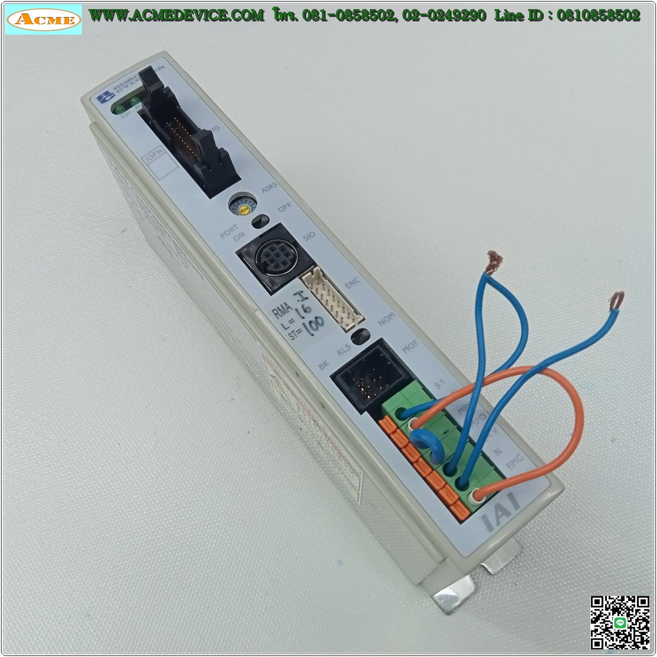 Slider IAI Drive รุ่น RCP2-C-RMA-I-PM-0 & RCP2-SA7C-I-56P-16-600-P1-R03, Stroke 600 mm.