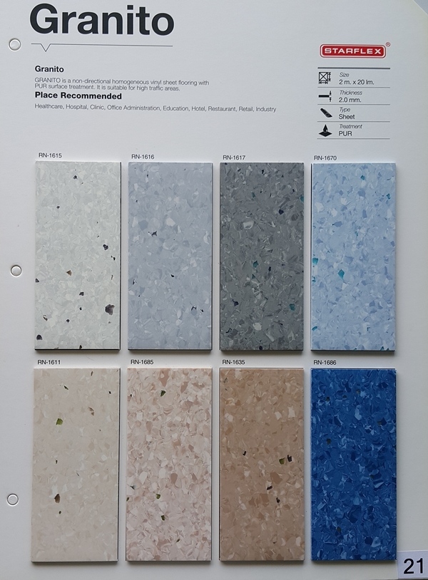 แคตตาล็อกกระเบื้องยางสีพื้น