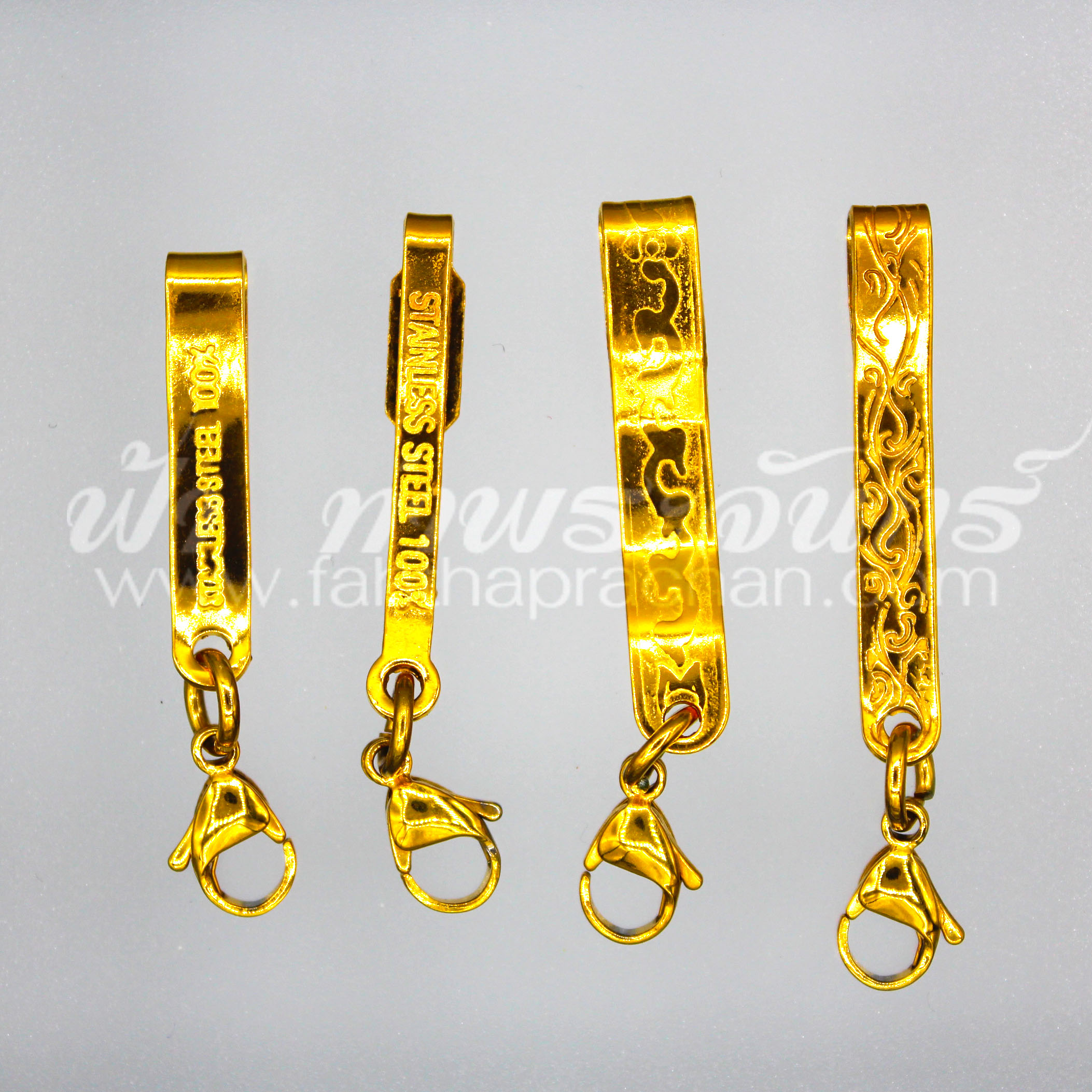 แหนบห้อยพระ สแตนเลสยิงเลเซอร์