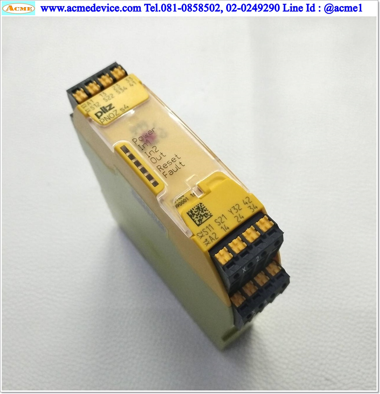 Safety Relay Pilz รุ่น PNOZ s4 C, 751104, 24Vdc, 3N/O, 1N/C