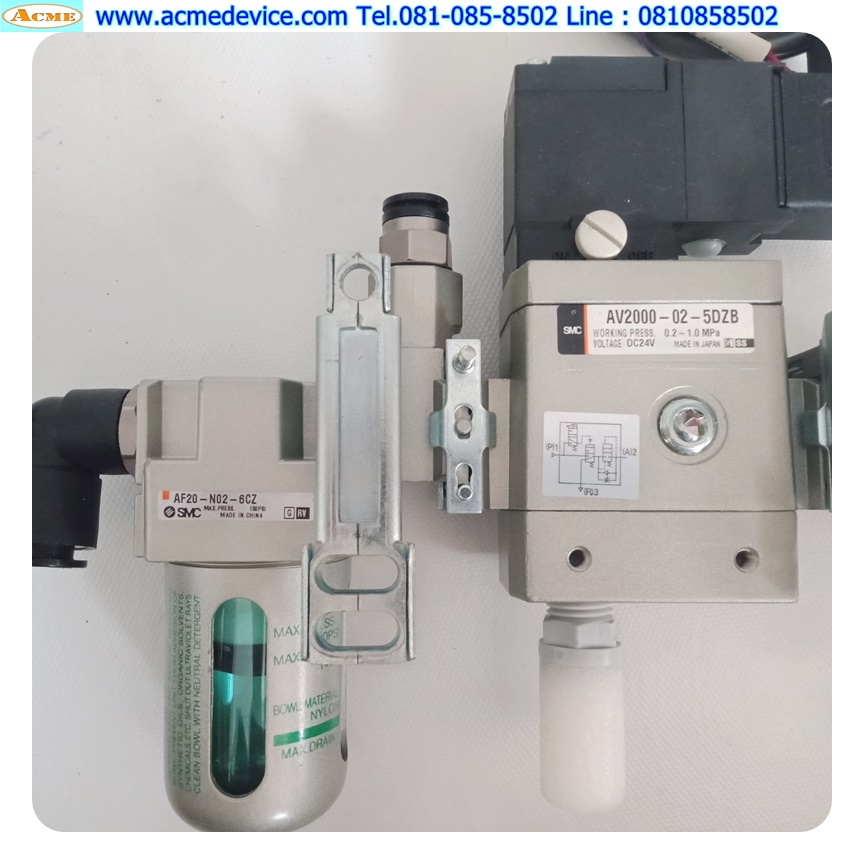 Soft Start SMC รุ่น AV2000-02-5DZB, AF20-N02-6CZ