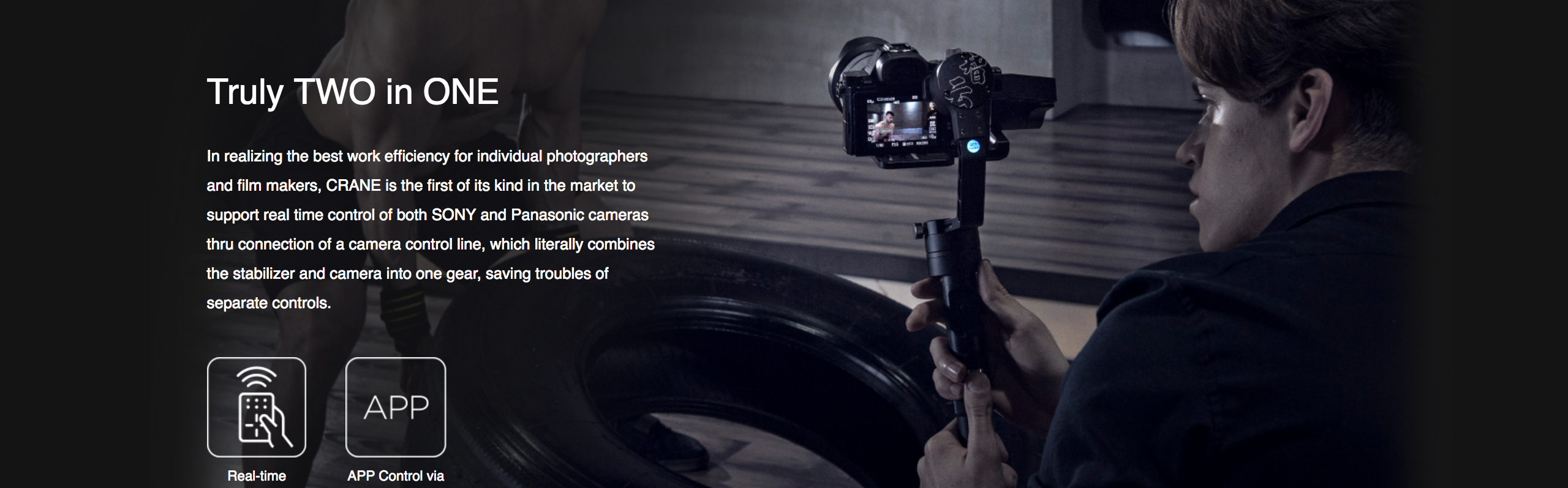 Zhiyun-Tech Crane v2 3-Axis Handheld Gimbal Stabilizer (อุปกรณ์กันสั่นสำหรับกล้องDSLR)