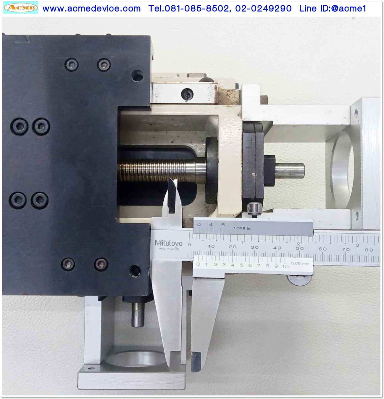 แกนสําเร็จรูป Reed Screw XY ??? รุ่น ???, แกน XY ขนาด 120mm x 185mm, Stroke 50mm, Pit 4mm, แกนโต 12 mm