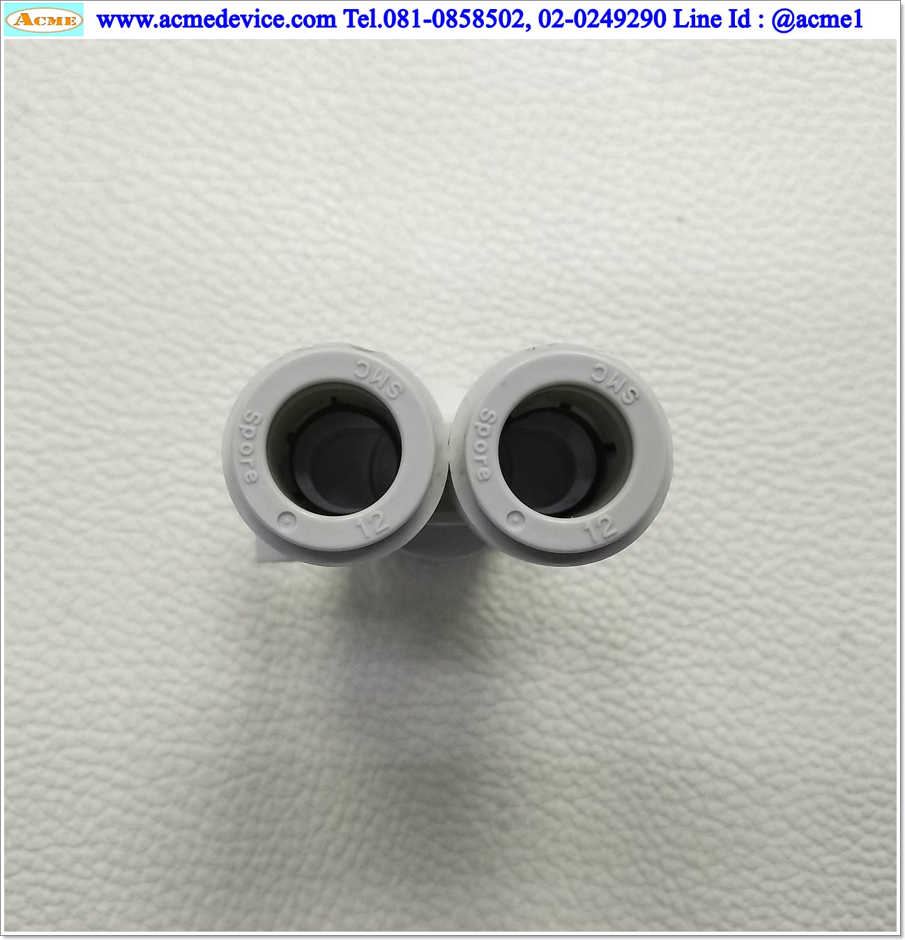 ข้อต่อลม SMC รุ่น KQ2U12-00A, Union Y, สายลม 12 มม.