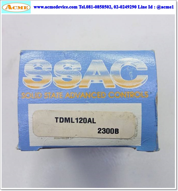 Timer SSAC รุ่น TDML120AL, Range 0.1-102.3s, 120Vac