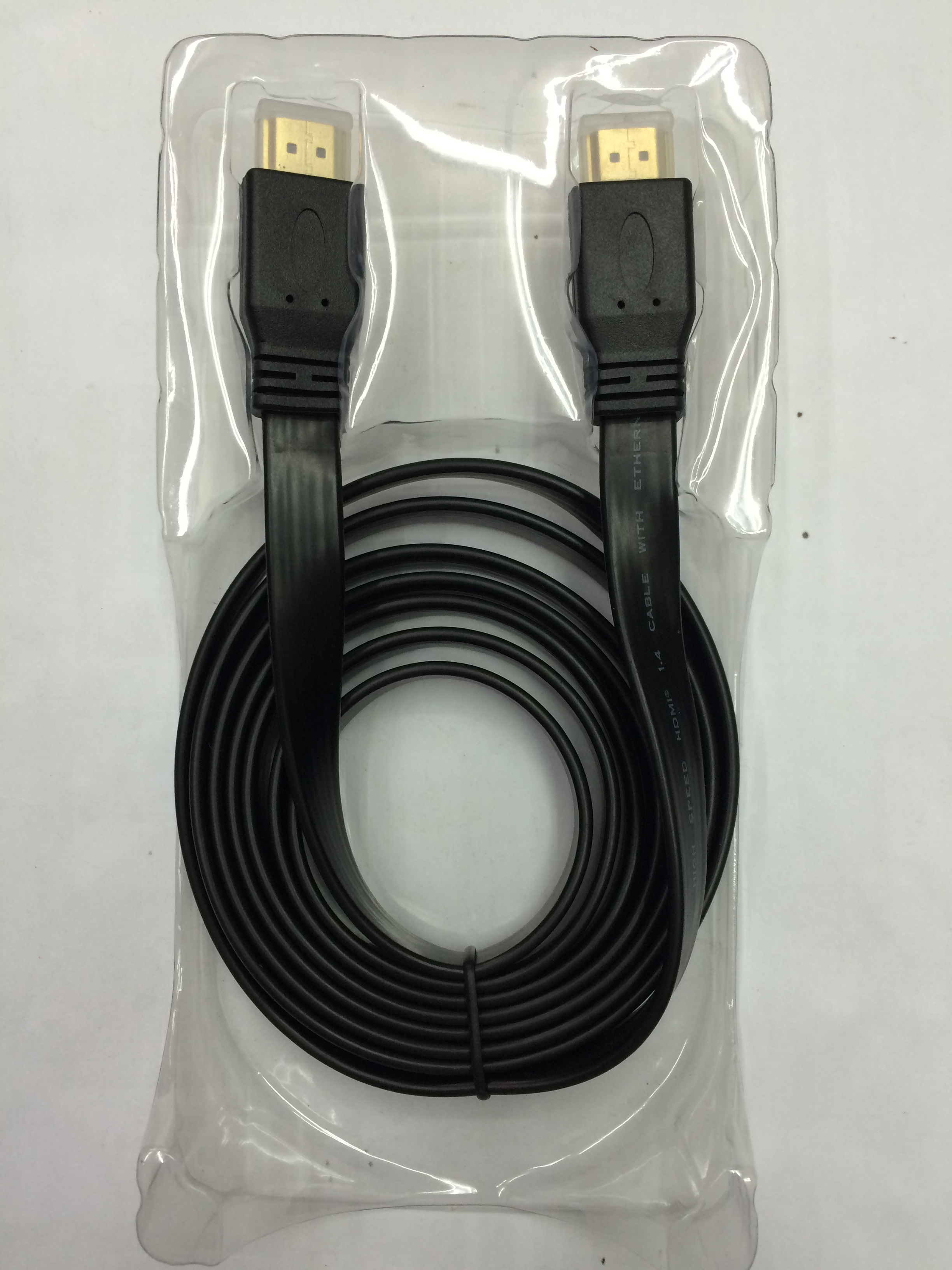 สาย HDMI ต่อภาพเสียงเข้าทีวี ยาว 2 เมตร (สายแบน)