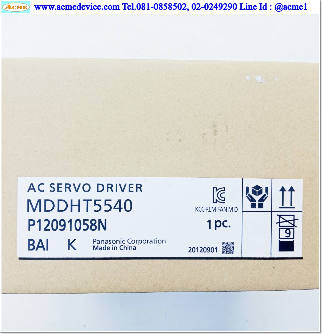 Servo Drive Panasonic รุ่น MDDHT5540, 1.5kW
