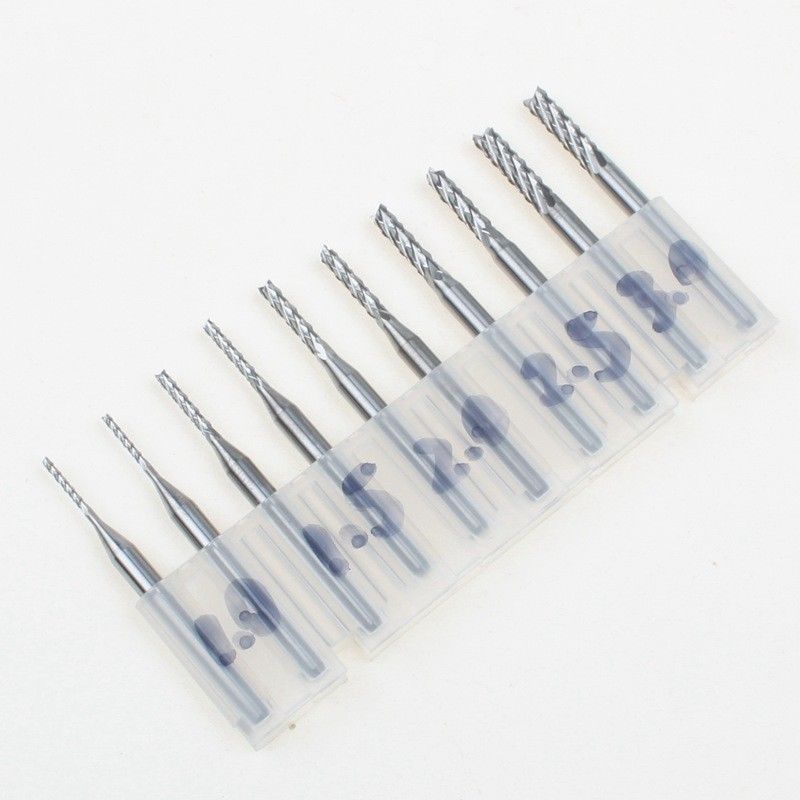 ชุด ดอกกัด PCB 1.0-3.0 mm Carbide End Mill CNC Tools