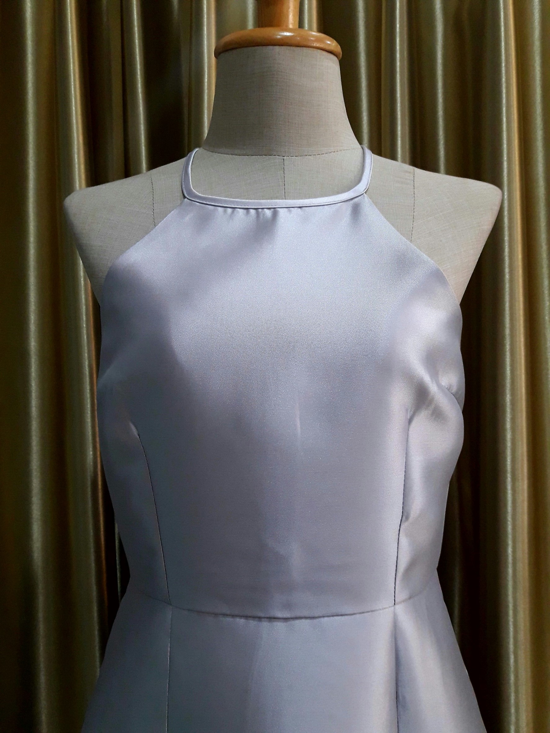 (PRE-LOVED) ชุดราตรียาวสีเทา(M)