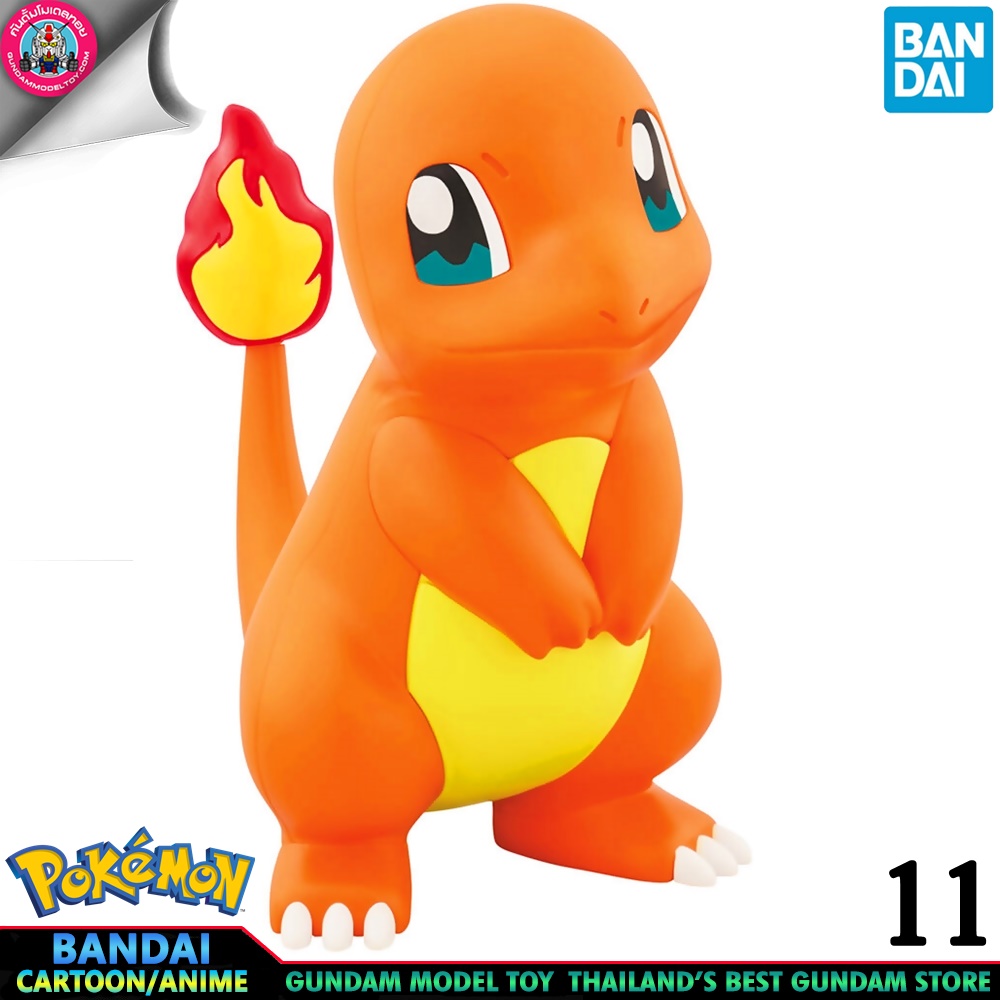 BANDAI ANIME POKEMON PLAMO COLLECTION QUICK 11 CHARMANDER โมเดล การ์ตูน อนิเมะ
