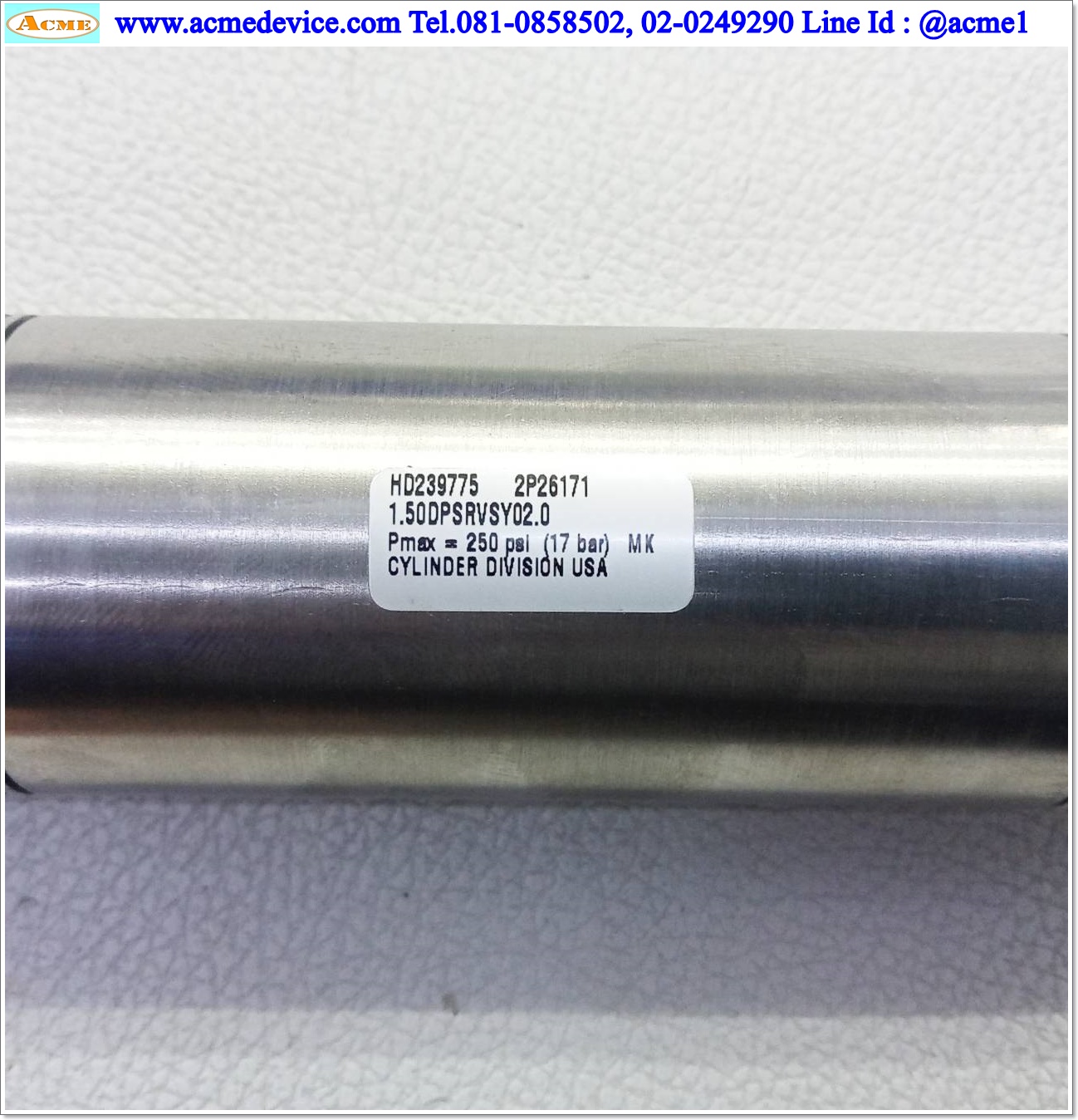 Air Cylinder Parker รุ่น 1.50DPSRVSY02.0, SR Series, Bore 1.5", Stroke 2"
