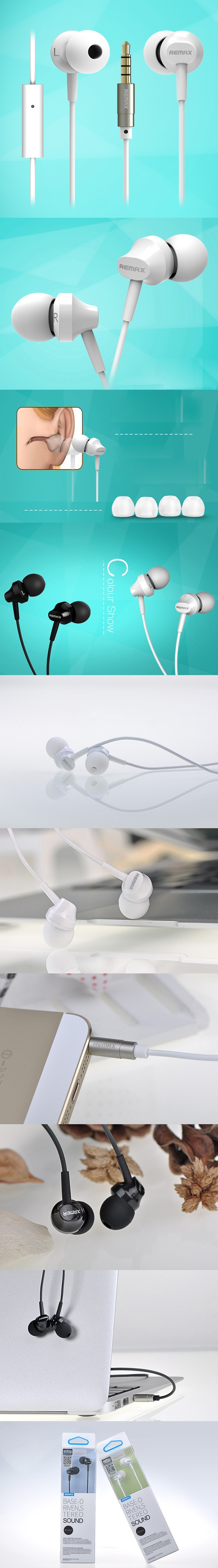 หูฟังสมอลทอล์ค REMAX แท้ 100% จุกซิลิโคน สีขาว