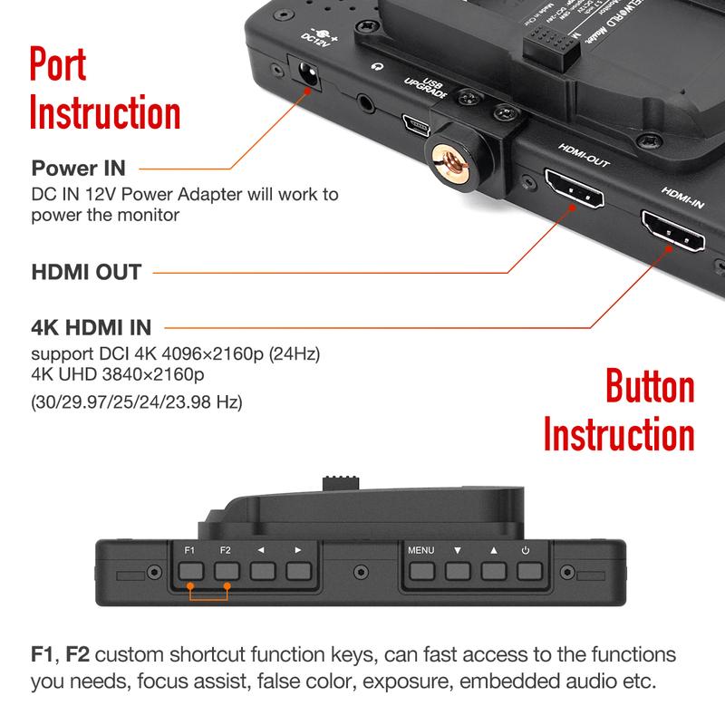 FEELWORLD Master Series MA6 5.7 On-Camera Monitor 1920x1080 4K HDMI InputOutput รับประกันศูนย์ไทย1ปี