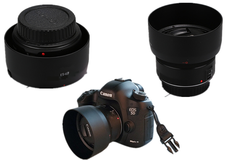ฮูดเทียบLens canon Fix 50mm F1.8 STM ( ES-68)