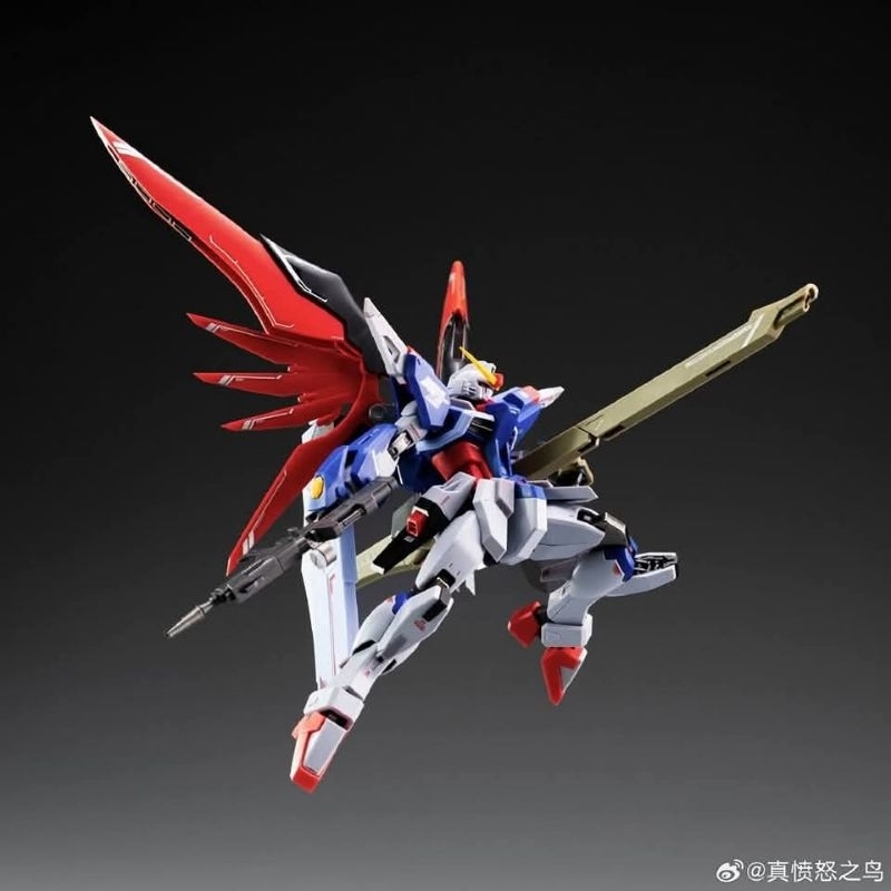 1/144 DESTINY METAL ROBOT SPIRIT Ver + WING of LIGHTS ถ้ารวมปีกแสงจะสูง 40 cm. ข้อต่อโลหะ Made in China (กล่องมีรอยยับฉีกขาดเนื่องจากขนส่ง สินค้าด้านในสมบูรณ์ค่ะ)