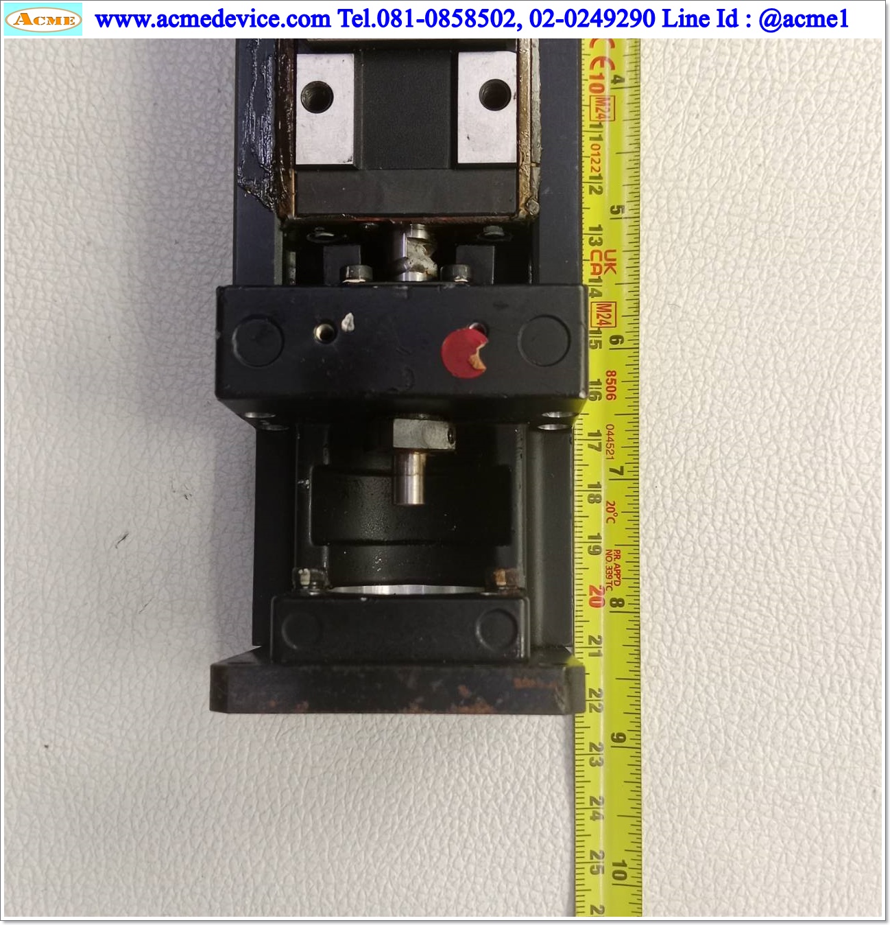 แกนสําเร็จรูป Ball Screw THK รุ่น KR33, ขนาด 60 x 225 mm, แกนโต 10, Pit 10mm, Stroke 60 mm, (หน้าแปลน 49 mm.)