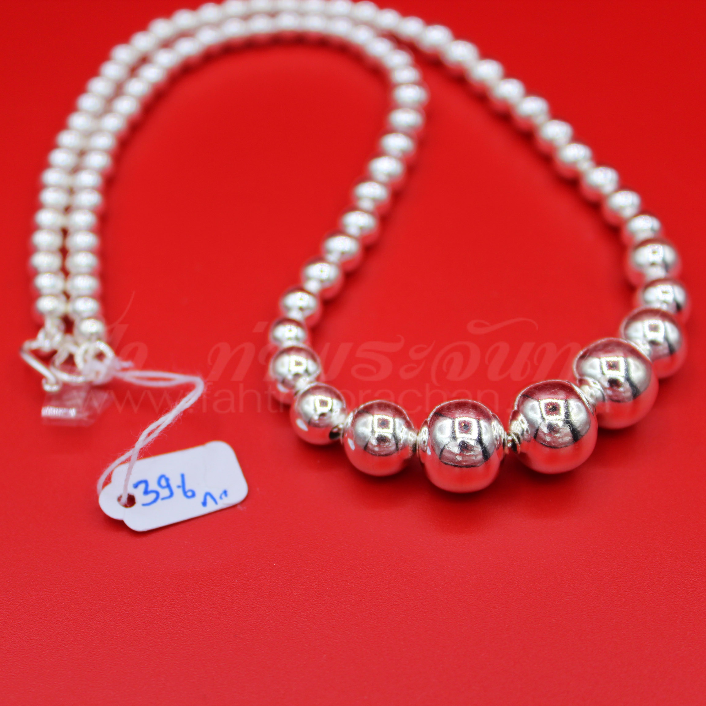 สร้อยคอเงินแท้ 92.5 ลายประคำ