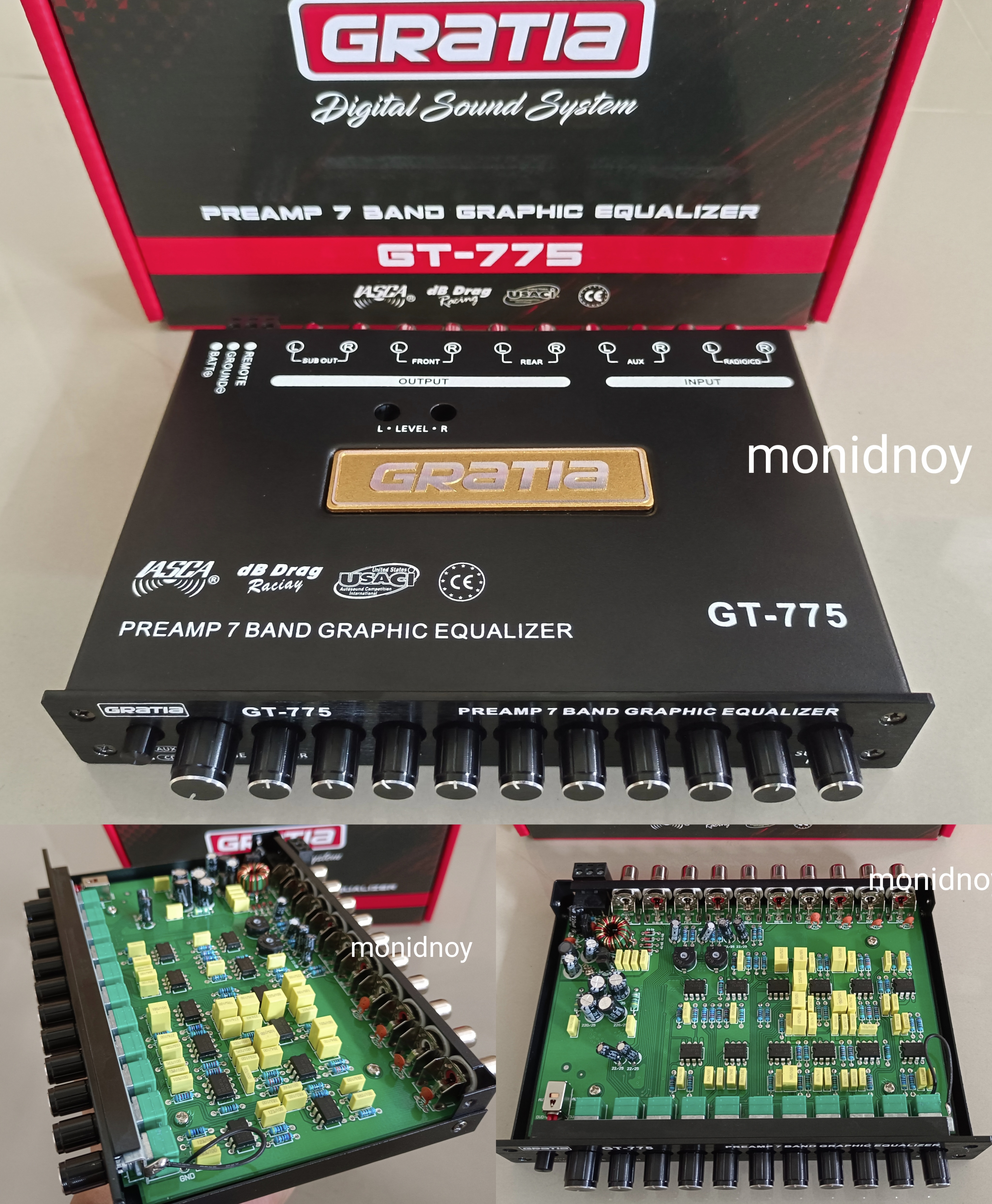 GRATIA ปรี 7แบรน รุ่น GT-775 เสียงดี อะไหร่อย่างดี