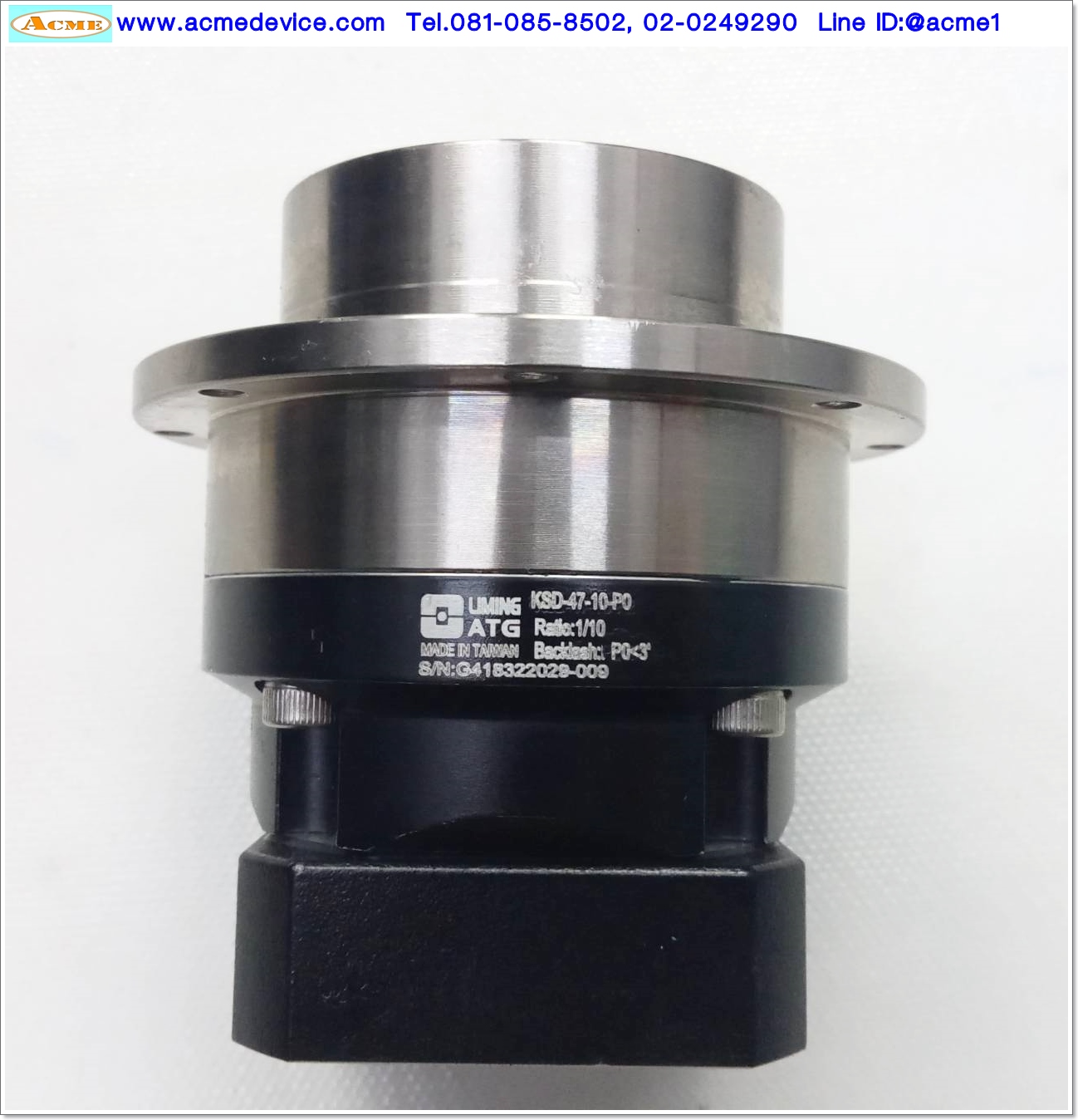 Gear Head ATG รุ่น KSD-47-10-P0, Ratio 10:1, (เข้า 8mm), for 100w