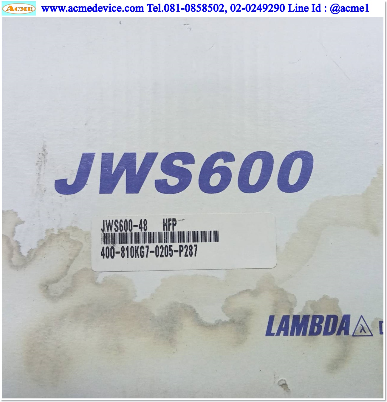 Power Supply Lambda รุ่น JWS600-48, Output 48V, 13A, 600W