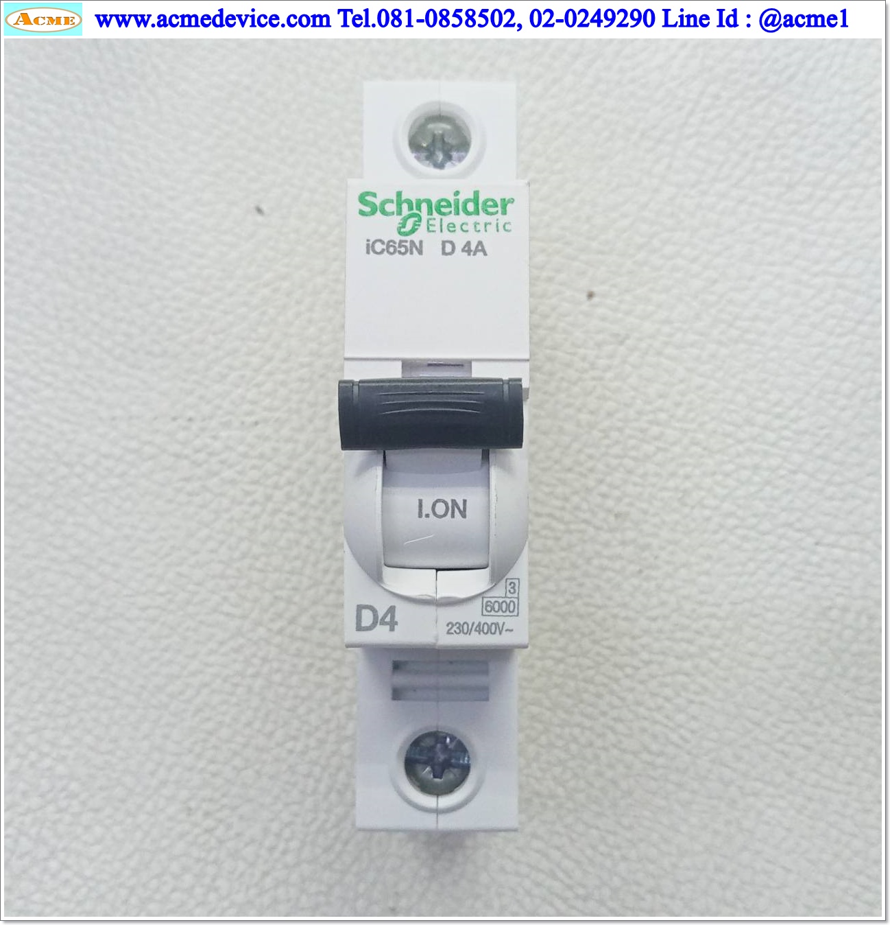 Breaker 1P Schneider รุ่น iC65N D 4A