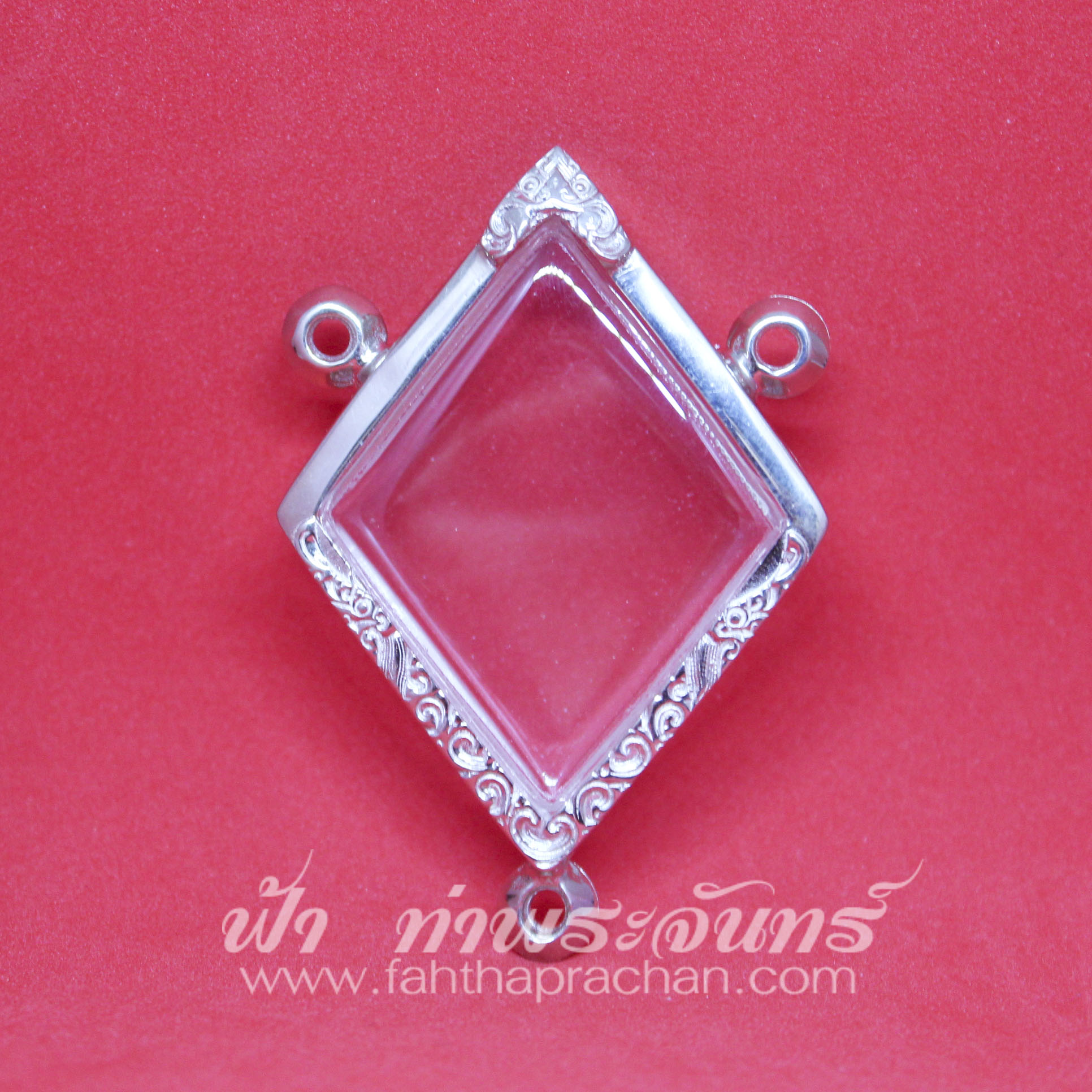 ตลับข้าวหลามตัด หลวงปู่เอี่ยม เงินขัดเงา สามห่วง