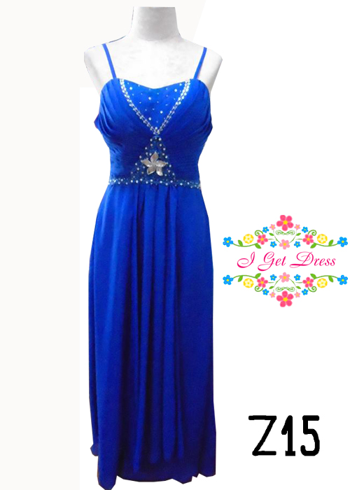 ราตรียาว สีน้ำเงิน(ฟรีไซส์)